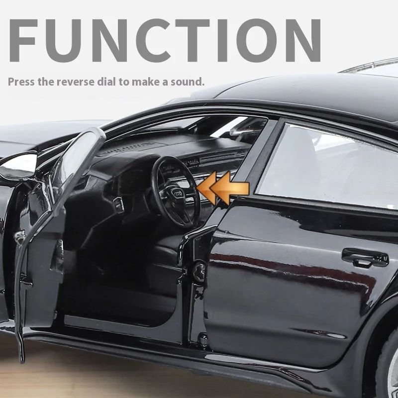 Silver Audi RS7 Sportback 1:24 Diecast Model 5 Silver Audi RS7 Sportback 1:24 Diecast Model - Image 5