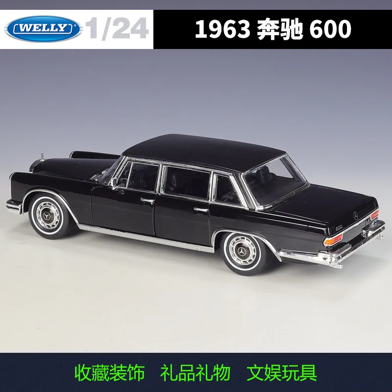 Mercedes Benz 1963 600 1:24 Scale Diecast Model 4 Mercedes Benz 1963 600 1:24 Scale Diecast Model - Image 4
