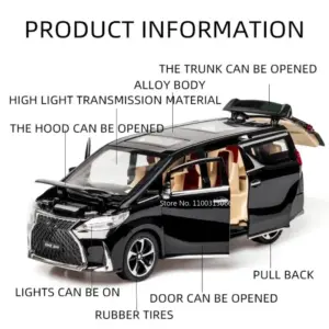 White 1:24 Lexus LX570 Diecast Model 11 Sc8d1ac3f404444c980bba513252f890du 1
