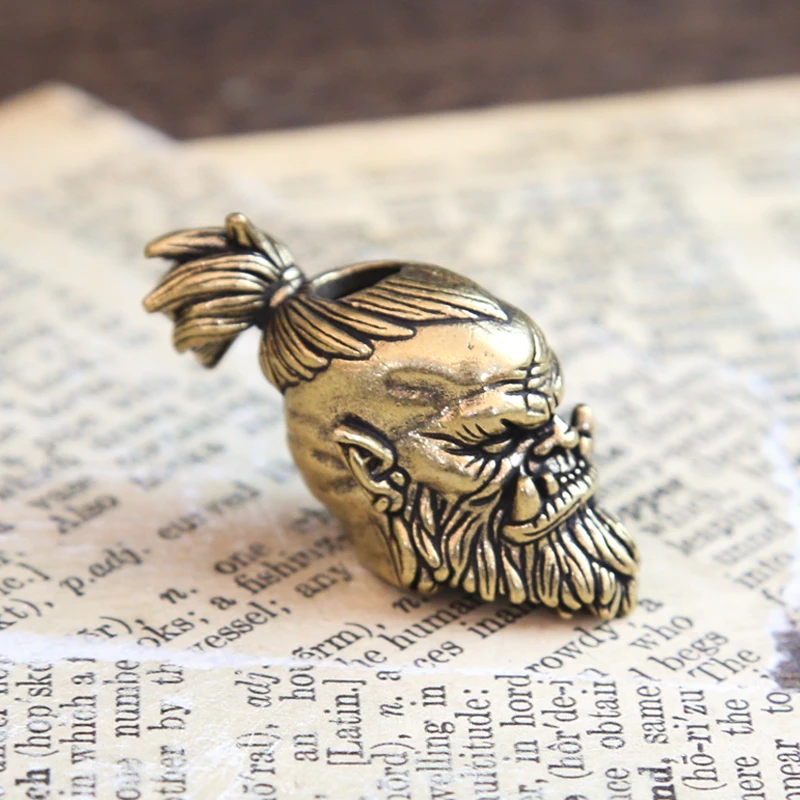 Orcish Warrior Head Brass Bead for Jewelry 5 Orcish Warrior Head Brass Bead for Jewelry - Image 5