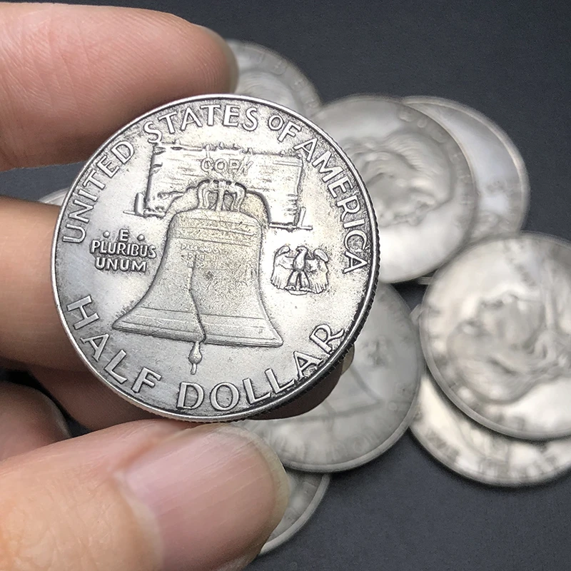 Vintage Copper Franklin Liberty Bell Half Dollar Replica 3 Vintage Copper Franklin Liberty Bell Half Dollar Replica - Image 3