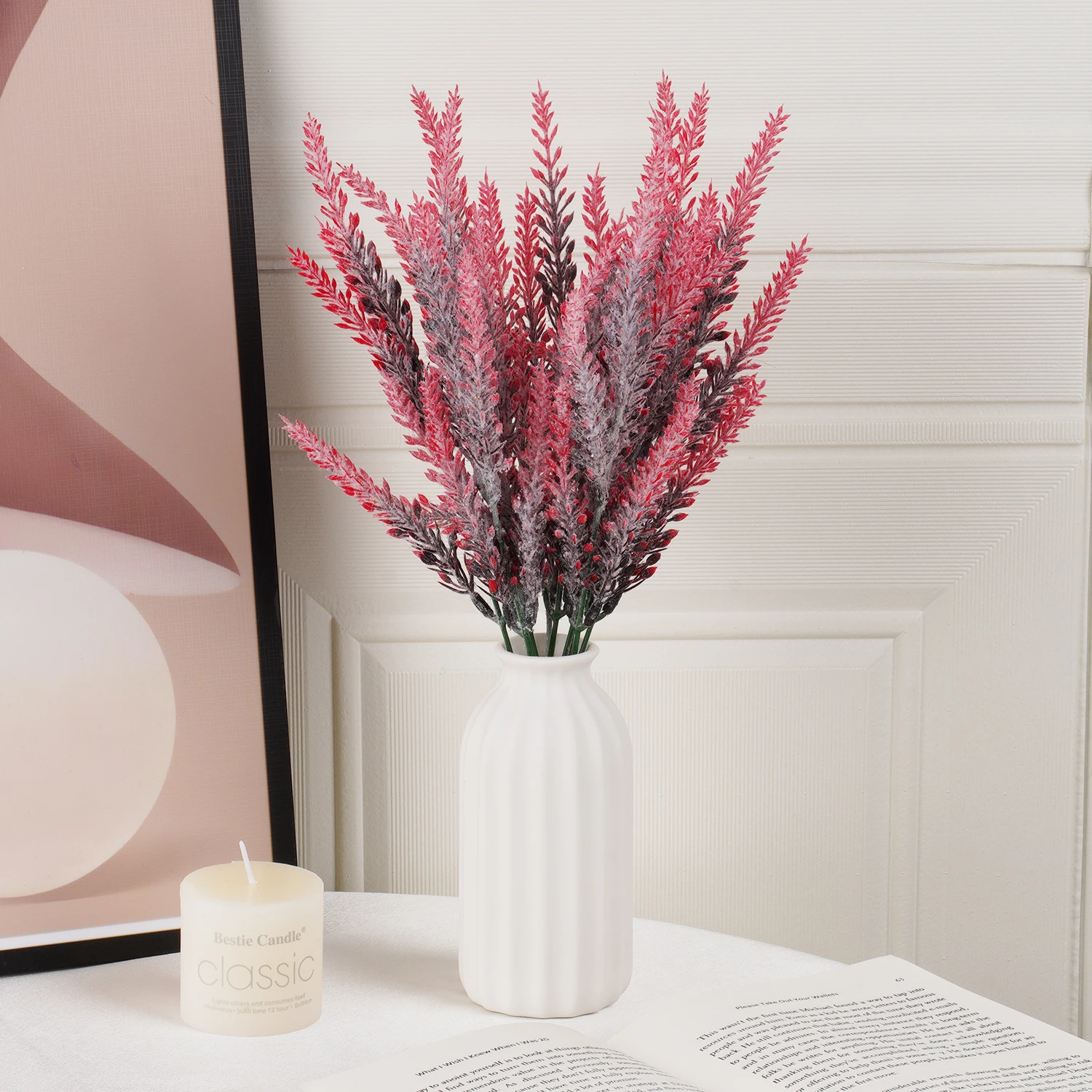 Artificial Lavender Flower Set for Home Decor 1 Artificial Lavender Flower Set for Home Decor