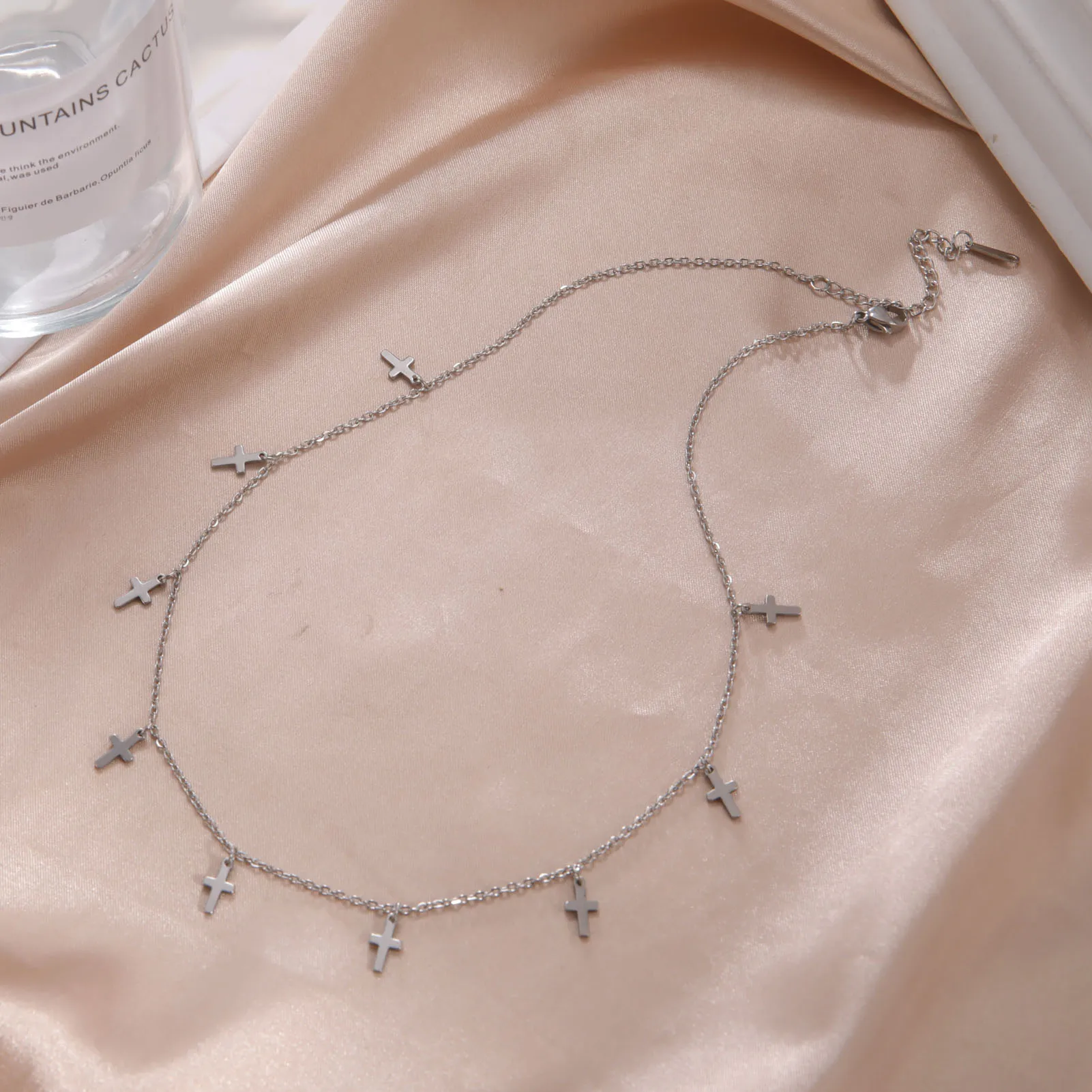 Elegant Stainless Steel Cross Necklace for Women 9 Elegant Stainless Steel Cross Necklace for Women - Image 9