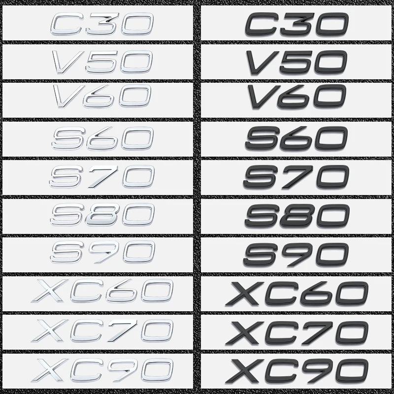 Premium Vehicle Badge Emblem Set - 176mm x 22mm 3 Premium Vehicle Badge Emblem Set - 176mm x 22mm - Image 3