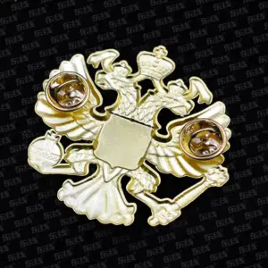 Russian Emblem Brooch in Gold Finish 9 Sc93d64a85ea946ec9cb716162cfeb9b4e