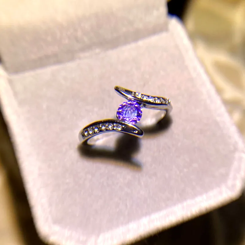 Vintage Silver and Zircon Geometric Ring 2 Vintage Silver and Zircon Geometric Ring - Image 2