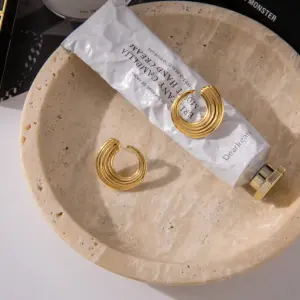 Stainless Steel Geometric Hoop Earrings 11 Sc9699a4592624c4fb5a5c51e964a0079J