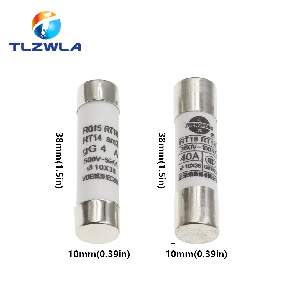 High-Voltage Ceramic Fuse Set 5pcs 10x38mm 6 High-Voltage Ceramic Fuse Set 5pcs 10x38mm - Image 6