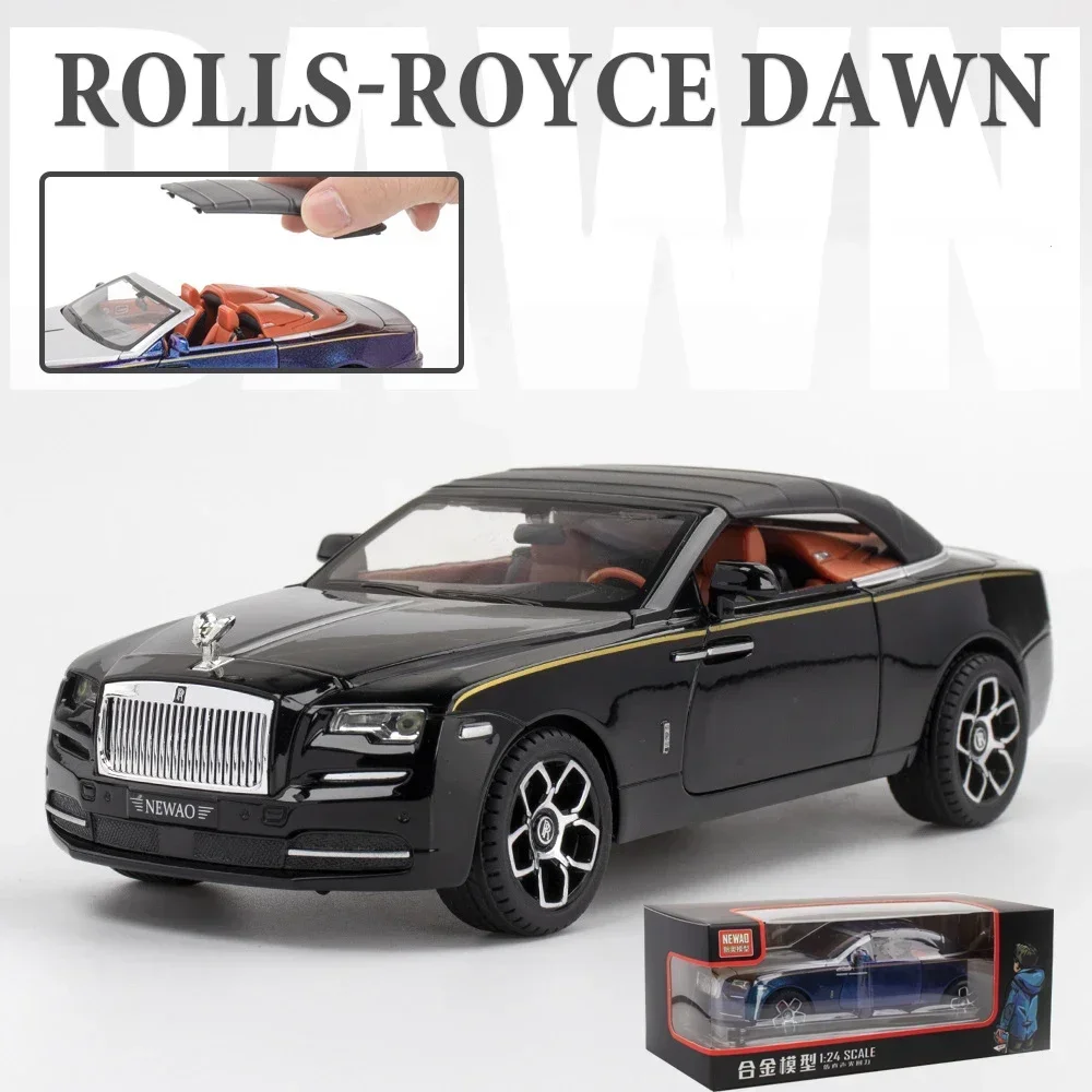 Purple Rolls-Royce Dawn 1:24 Diecast Model 8 Purple Rolls-Royce Dawn 1:24 Diecast Model - Image 8