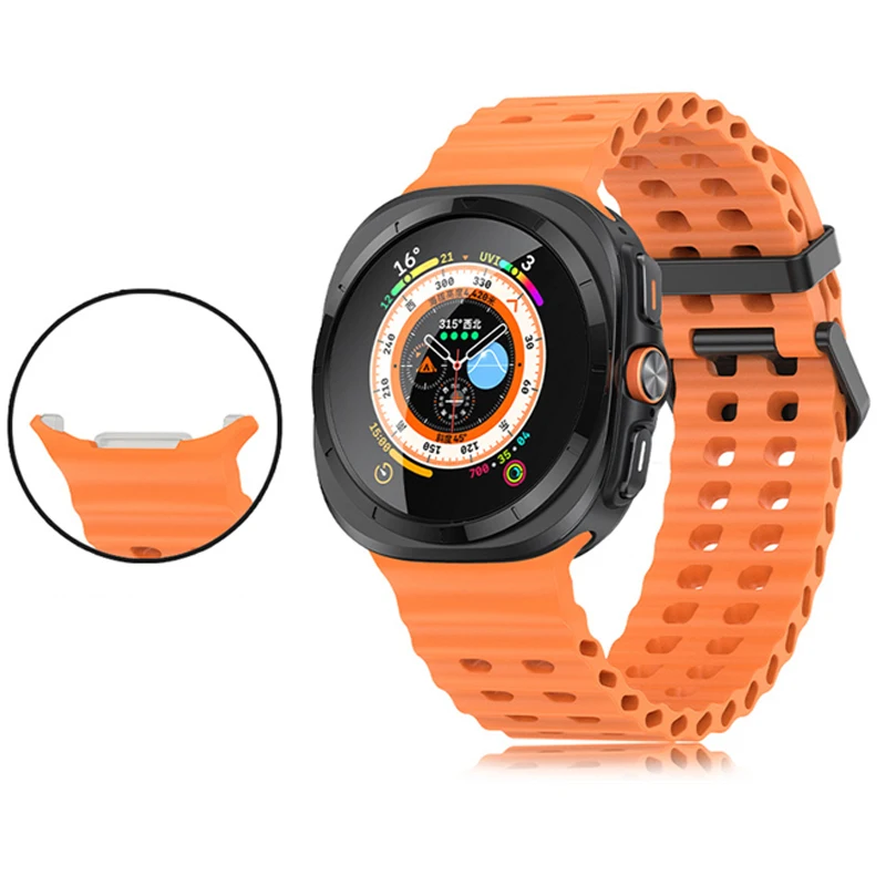 Vibrant Silicone Band for Samsung Galaxy Watch Ultra 4 Vibrant Silicone Band for Samsung Galaxy Watch Ultra - Image 4