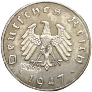 Vintage 1947-G Germany 10 Reichspfennig Replica Coin