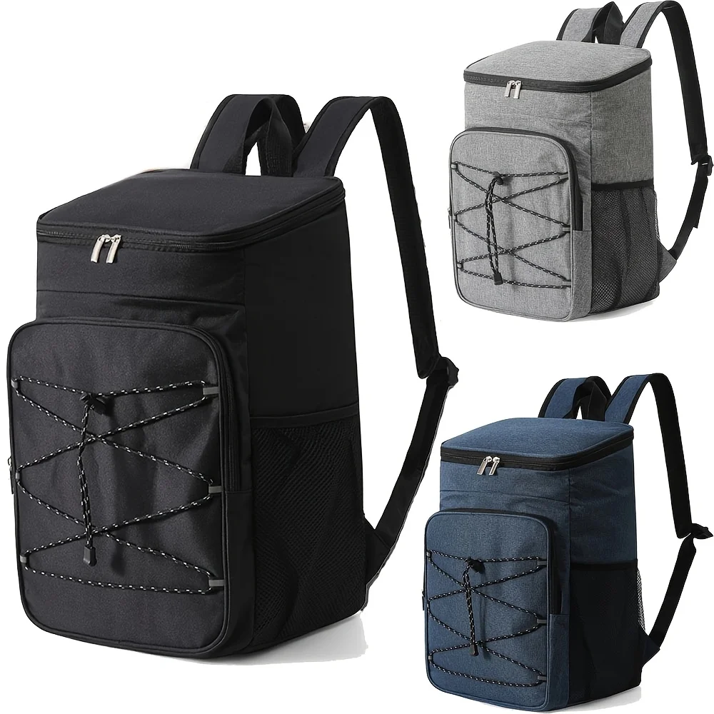 Black Insulated Lunch Bag with Compartments 3 Black Insulated Lunch Bag with Compartments - Image 3