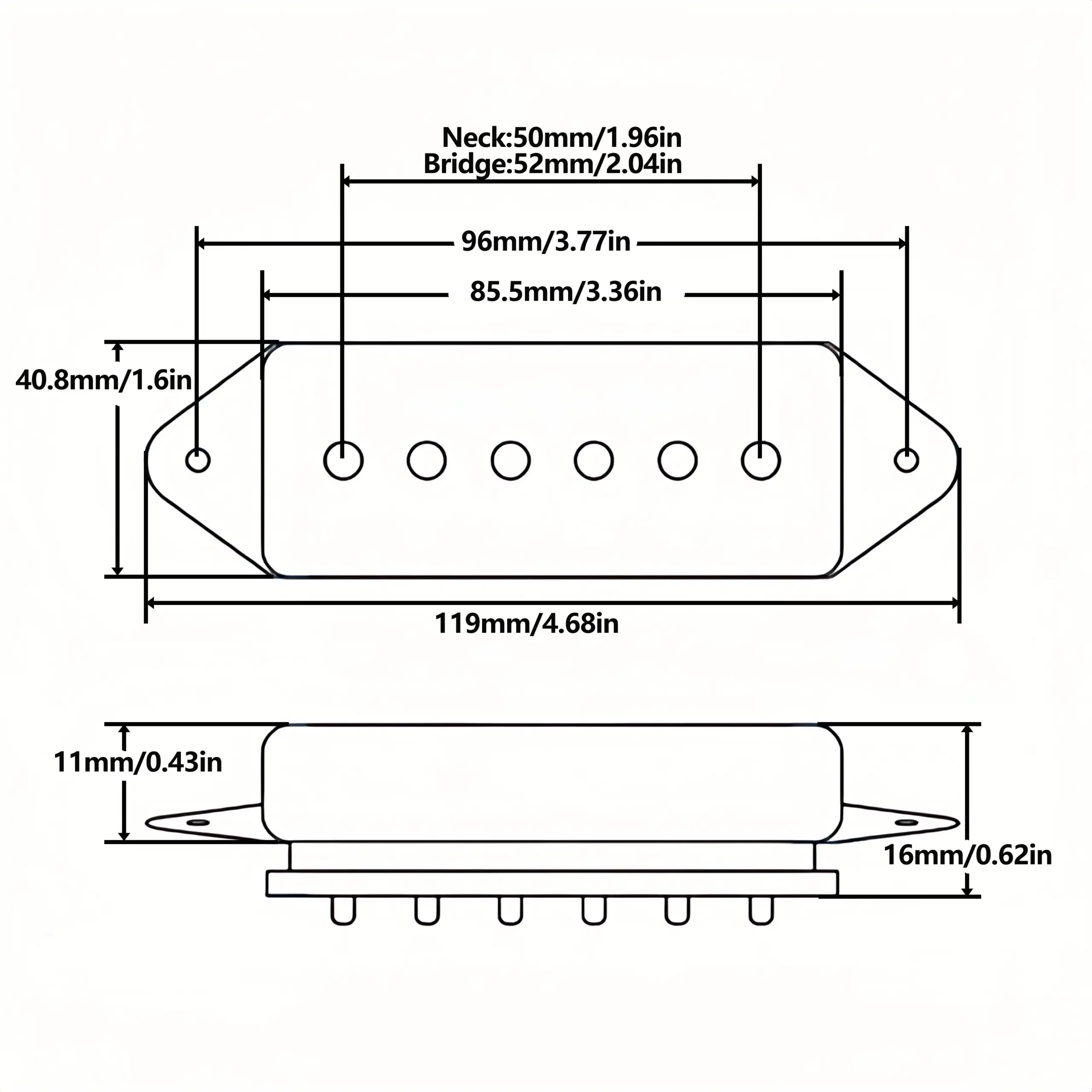 High Output P90 Pickups for Guitars 6 High Output P90 Pickups for Guitars - Image 6
