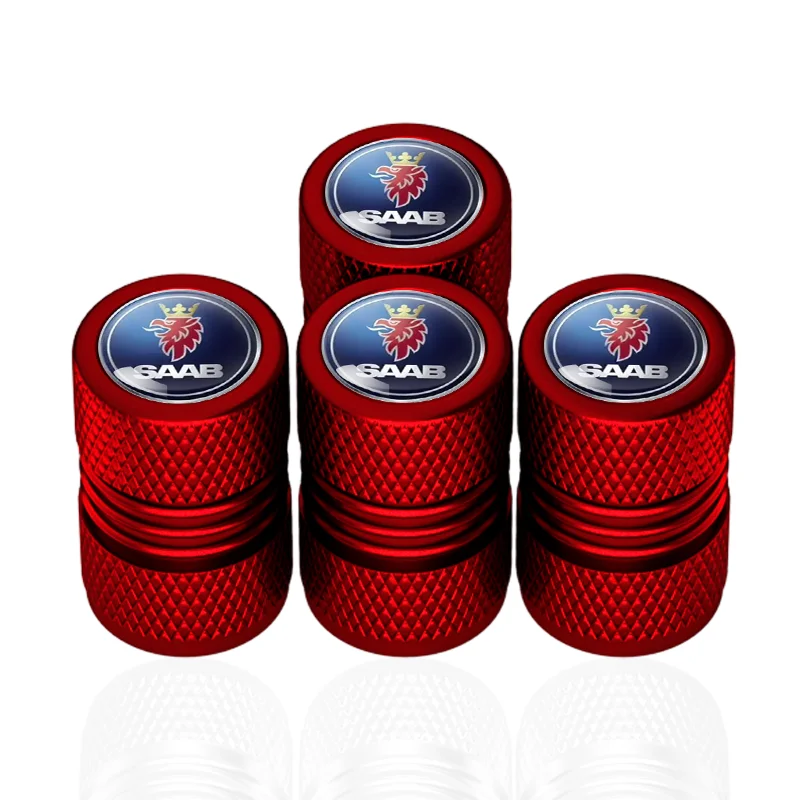 Saab Aluminum Tire Valve Caps Set 2 Saab Aluminum Tire Valve Caps Set - Image 2