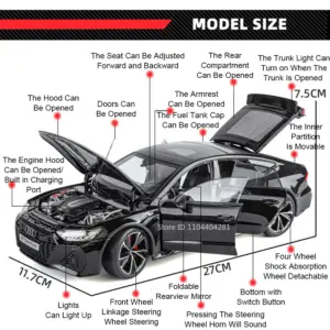Diecast Audi RS7 Model 1:18 Scale 11 Sc9ca1aca634e433f855b3694a0850186M