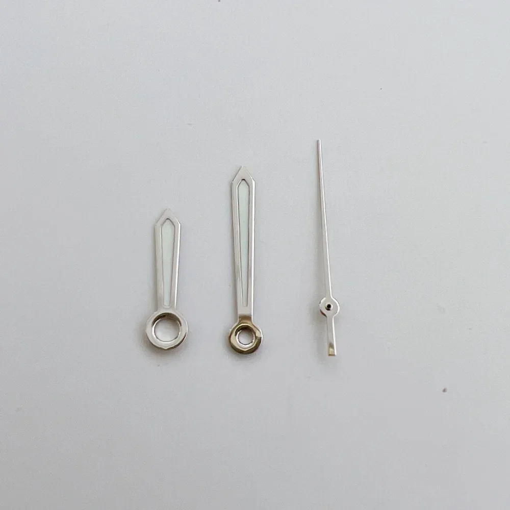 Luminous Silver Watch Hands Set for NH35/NH36 4 Luminous Silver Watch Hands Set for NH35/NH36 - Image 4
