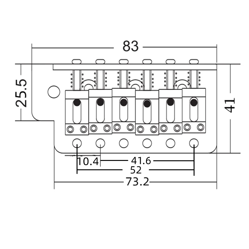 Wilkinson WOV01 Strat Guitar Tremolo System 6 Wilkinson WOV01 Strat Guitar Tremolo System - Image 6