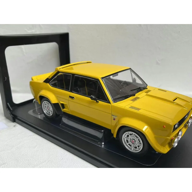 Vibrant Yellow Fiat 131 Abarth 1980 Model 2 Vibrant Yellow Fiat 131 Abarth 1980 Model - Image 2
