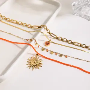 Ocean Vacation Stainless Steel Necklace for Women 14 Sca145cf8a2c54e9ab189e4b6ec3b255fC