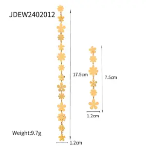 Stainless Steel Daisy Flower Earrings 15 Sca1b324383cc4ae3ad990079ef4001b9G