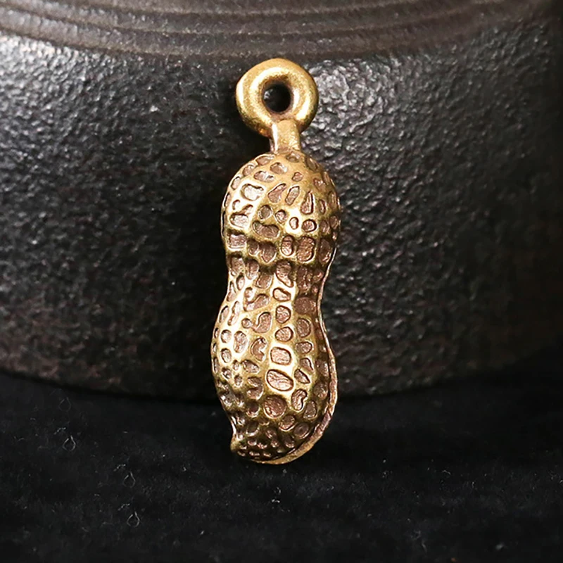 Brass Peanut Ornament Set (1-5 pcs) 3 Brass Peanut Ornament Set (1-5 pcs) - Image 3
