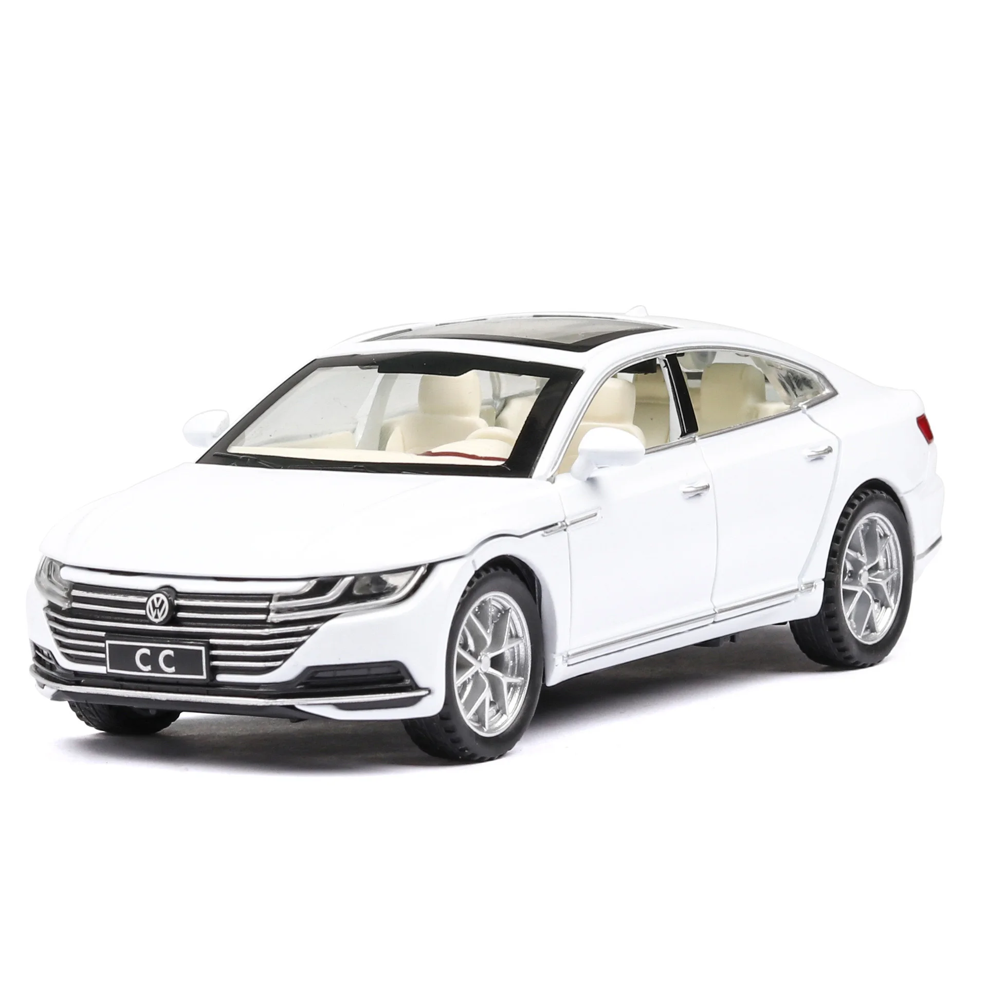 White 1:32 Scale Volkswagen CC Diecast Model 9 White 1:32 Scale Volkswagen CC Diecast Model - Image 9