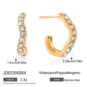 Elegant Stainless Steel Gold Ear Clip Set 16 Sca4deafc743a40ec87a4ad271ce03845y