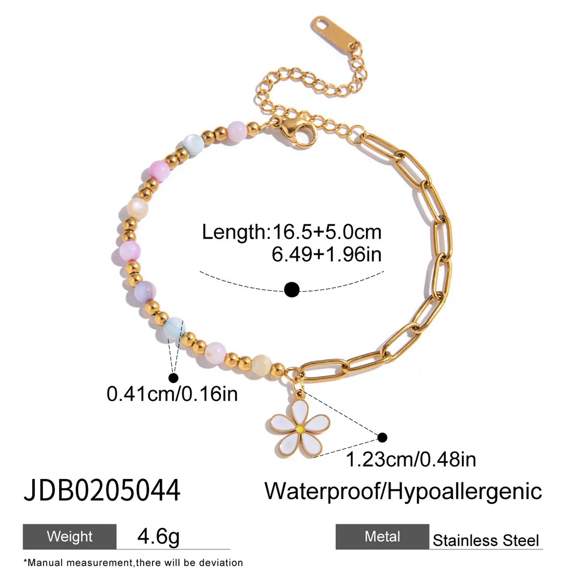 Stainless Steel Gold-Tone Women's Bracelet 9 Stainless Steel Gold-Tone Women's Bracelet - Image 9