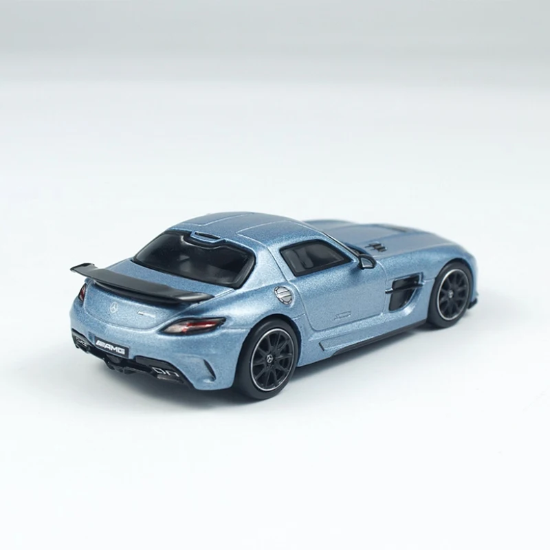 Metallic Blue Mercedes SLS Diecast Model 1:64 Scale 6 Metallic Blue Mercedes SLS Diecast Model 1:64 Scale - Image 6