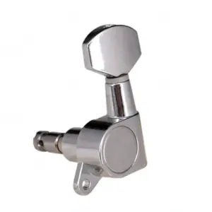 Electric Guitar Tuning Knob Set, Locking, Silver 10 Sca63468d1a2044aea23d068276c770a4n
