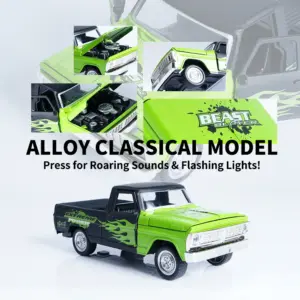 Vibrant Green Diecast Pickup Truck Model 10 Sca7e7c8259474b1c9d8d6ca73319fbc59