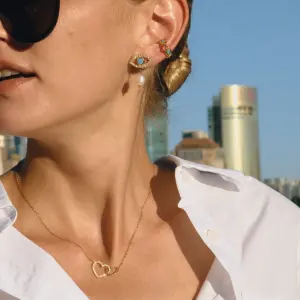 Gold-Tone Stainless Steel Clip Earrings JDE0307070 10 Scae0fd5d028a4e359a046854870c5dd79