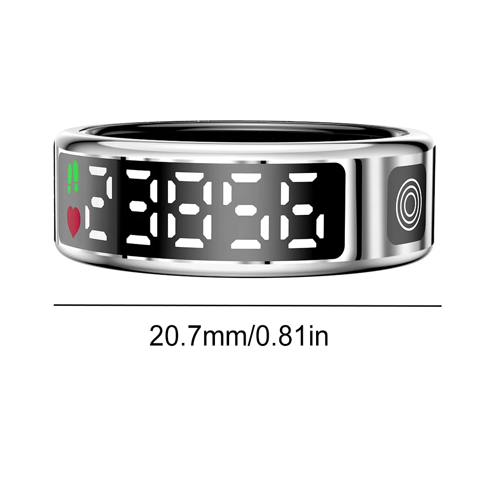 Stainless Steel Smart Ring with LED Display 10 Stainless Steel Smart Ring with LED Display - Image 10