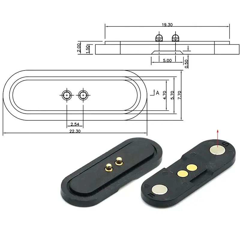 Magnetic Pogo Pin Connector Set, 2-4 Pin, 2.5mm 3 Magnetic Pogo Pin Connector Set, 2-4 Pin, 2.5mm - Image 3