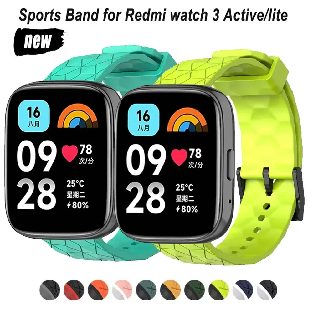 Silicone Watch Strap for Xiaomi Redmi Watch 3 1 Silicone Watch Strap for Xiaomi Redmi Watch 3
