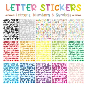Colorful Alphabet Sticker Set for Crafts 8 Scb04ac965c89464593b9e60e5440f58fG