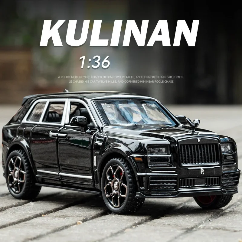 Luxury Black Rolls Royce Cullinan SUV Model 1:36 Scale 2 Luxury Black Rolls Royce Cullinan SUV Model 1:36 Scale - Image 2