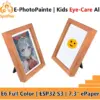 7.3-inch Color E-Paper Smart Frame with Wood Finish