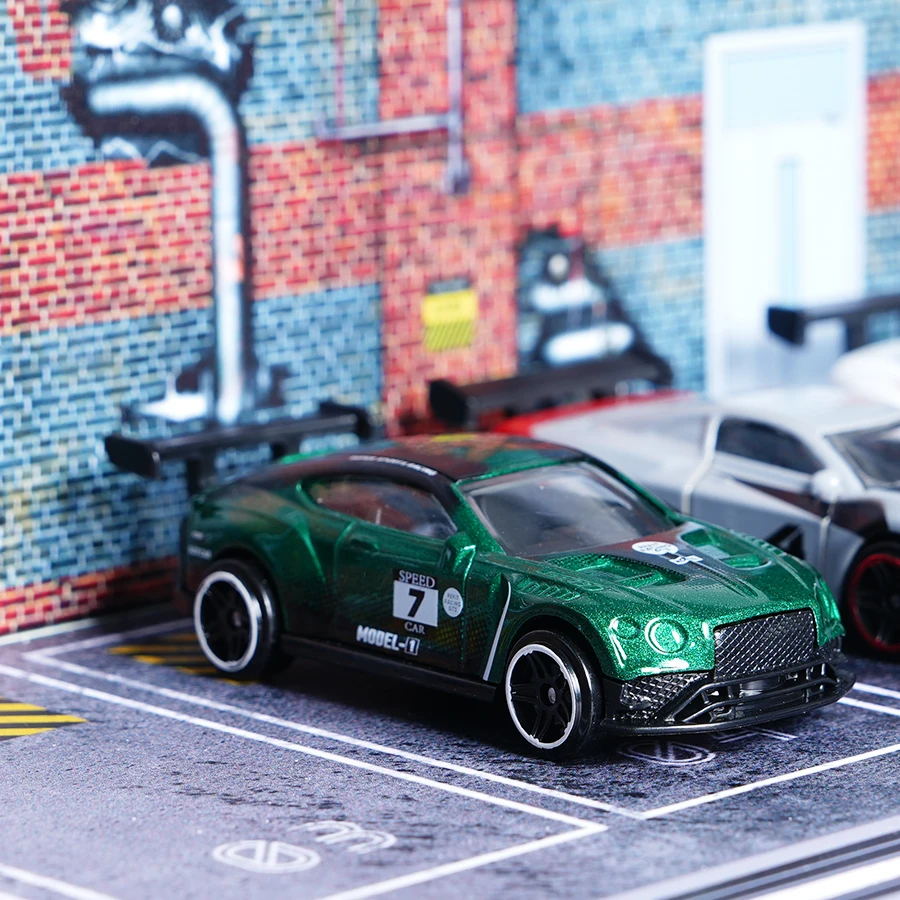 Green Alloy Racing Car Model 1:64 Scale 3 Green Alloy Racing Car Model 1:64 Scale - Image 3