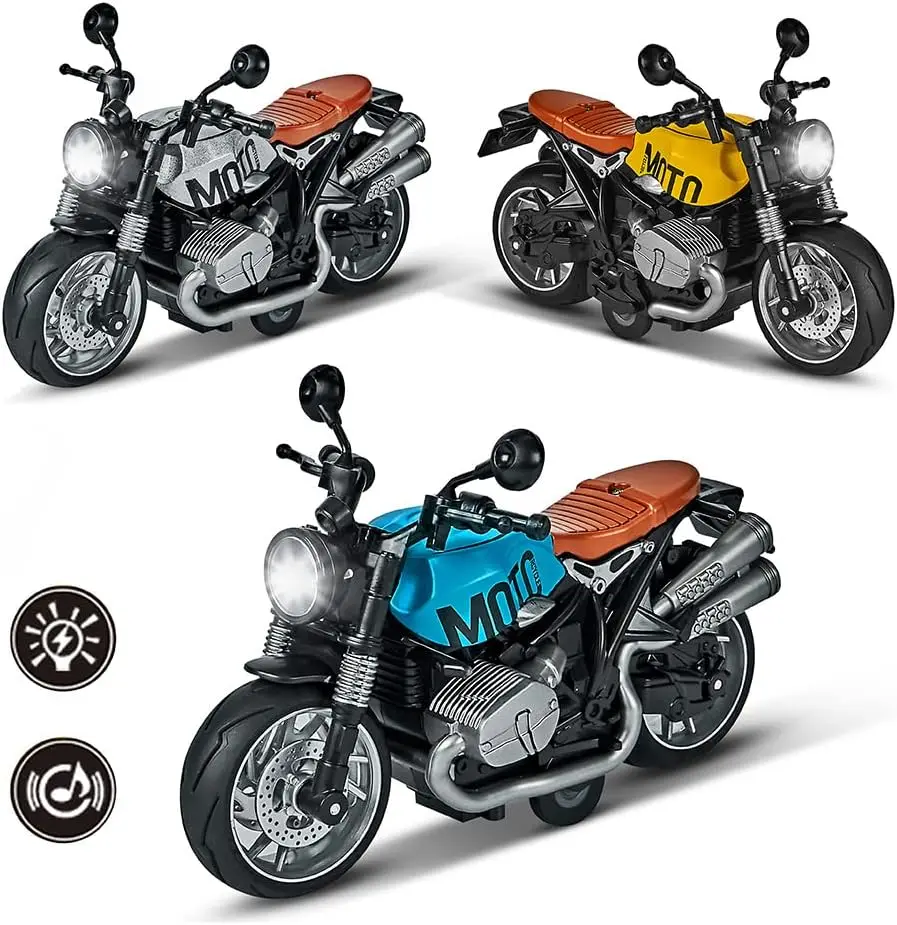 Realistic Miniature Motorcycle Collectible in Bright Colors 4 Realistic Miniature Motorcycle Collectible in Bright Colors - Image 4