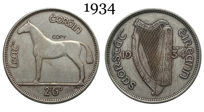 Irish 1934 Half Crown Replica Coin 9 Irish 1934 Half Crown Replica Coin - Image 9