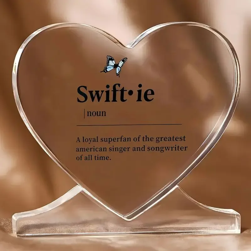 Heart-Shaped Acrylic Desk Plaque with Butterfly Design 5 Heart-Shaped Acrylic Desk Plaque with Butterfly Design - Image 5