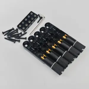 Black Headless Bass Bridge Set for 4 and 5 Strings 14 Scb8a7420de7d4462b70ee0d6fe486d25g