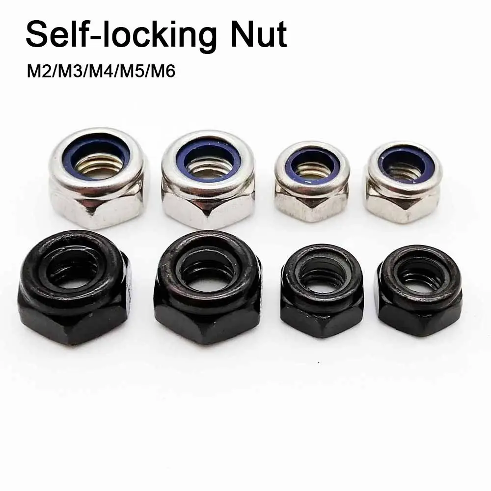 Stainless Steel Self-Locking Hex Nuts Set 5 Stainless Steel Self-Locking Hex Nuts Set - Image 5