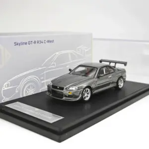 Skyline GT-R R34 C-West 1/64 Diecast Model 14 Scba280c828fd4970a99eea2be92b23dcW