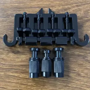 Thunderbird-style 4-String Bass Bridge in Chrome/Black 15 Scba69edd4c8740e19ba08445c2c7621a4