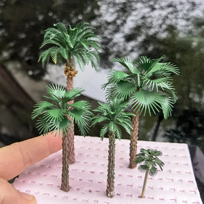 Miniature Brass Palm Trees Set for Dioramas 5 Miniature Brass Palm Trees Set for Dioramas - Image 5