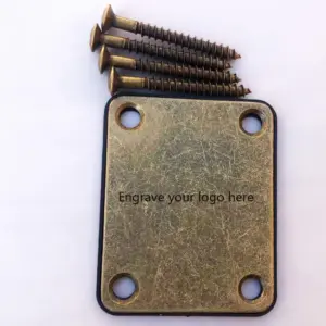 Vintage-Style Red Copper Guitar Neck Plate 6 Scbaa7f547c57465b907bd2b85ec53fc9E