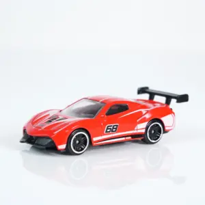 1:64 Flame Red Die-Cast Race Car 9 Scbb41e8fccfa42e88b372265f734f2e0P