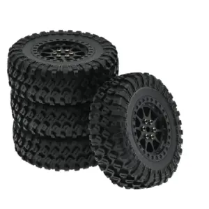 RC Off-Road Tire Set with Silver Wheels 10 Scbb963a71d3643a2a77edd491abedf6du